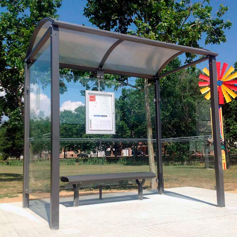 Marquesina parada d'autobús Bòveda